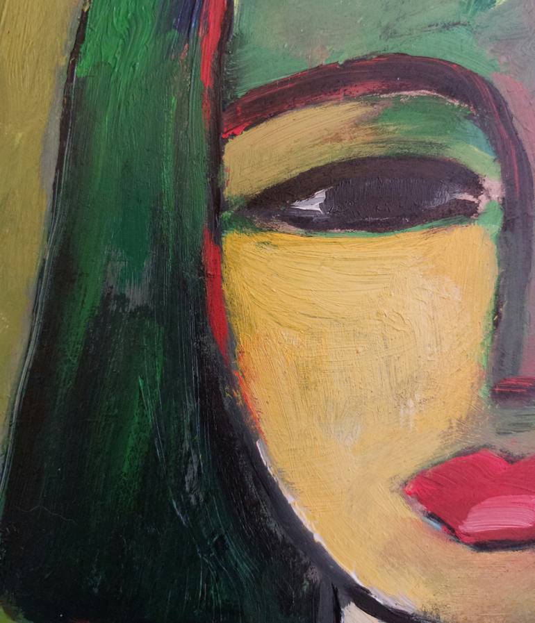 Original Fauvism Women Painting by Nelly Van Nieuwenhuijzen