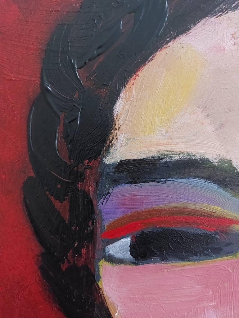 Original Expressionism Women Painting by Nelly Van Nieuwenhuijzen