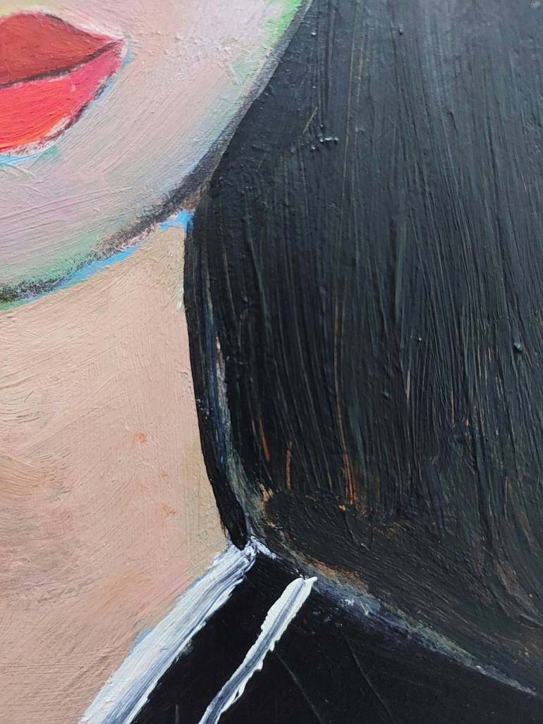 Original Expressionism Women Painting by Nelly Van Nieuwenhuijzen