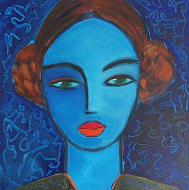 Original Surrealism Women Paintings by Nelly Van Nieuwenhuijzen