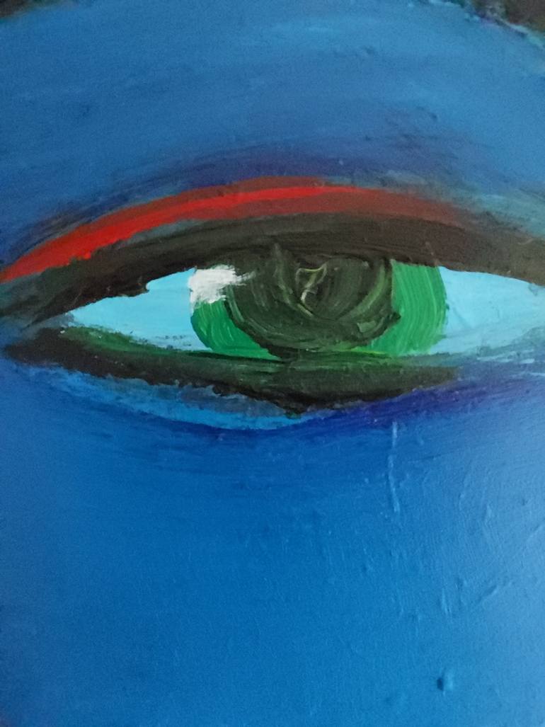 Original Surrealism Women Painting by Nelly Van Nieuwenhuijzen