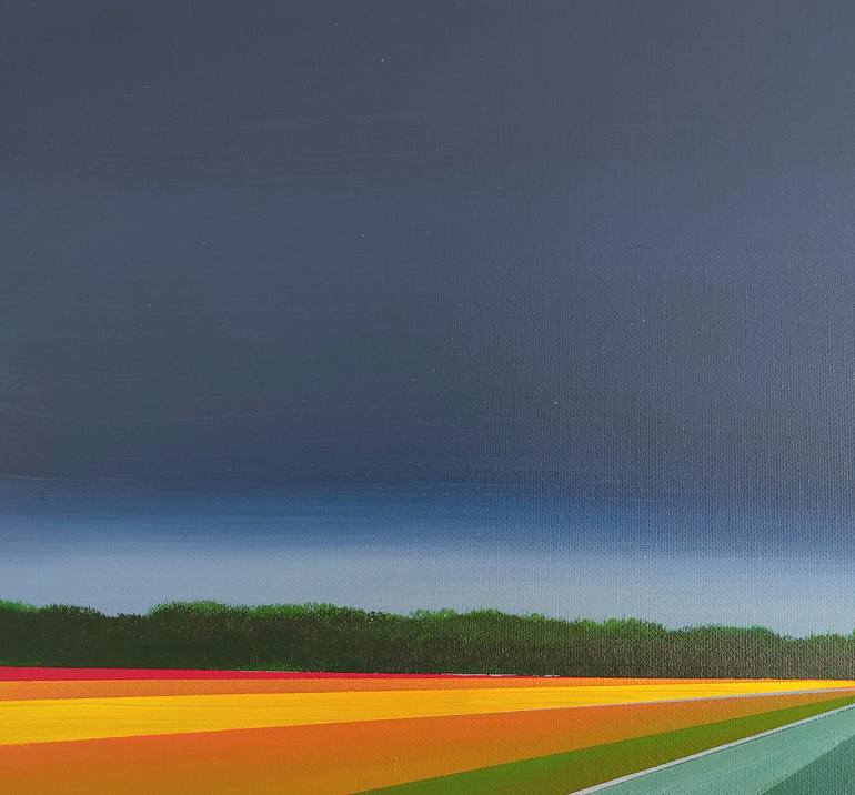 Original Minimalism Nature Painting by Nelly Van Nieuwenhuijzen