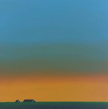 Original Minimalism Landscape Painting by Nelly Van Nieuwenhuijzen