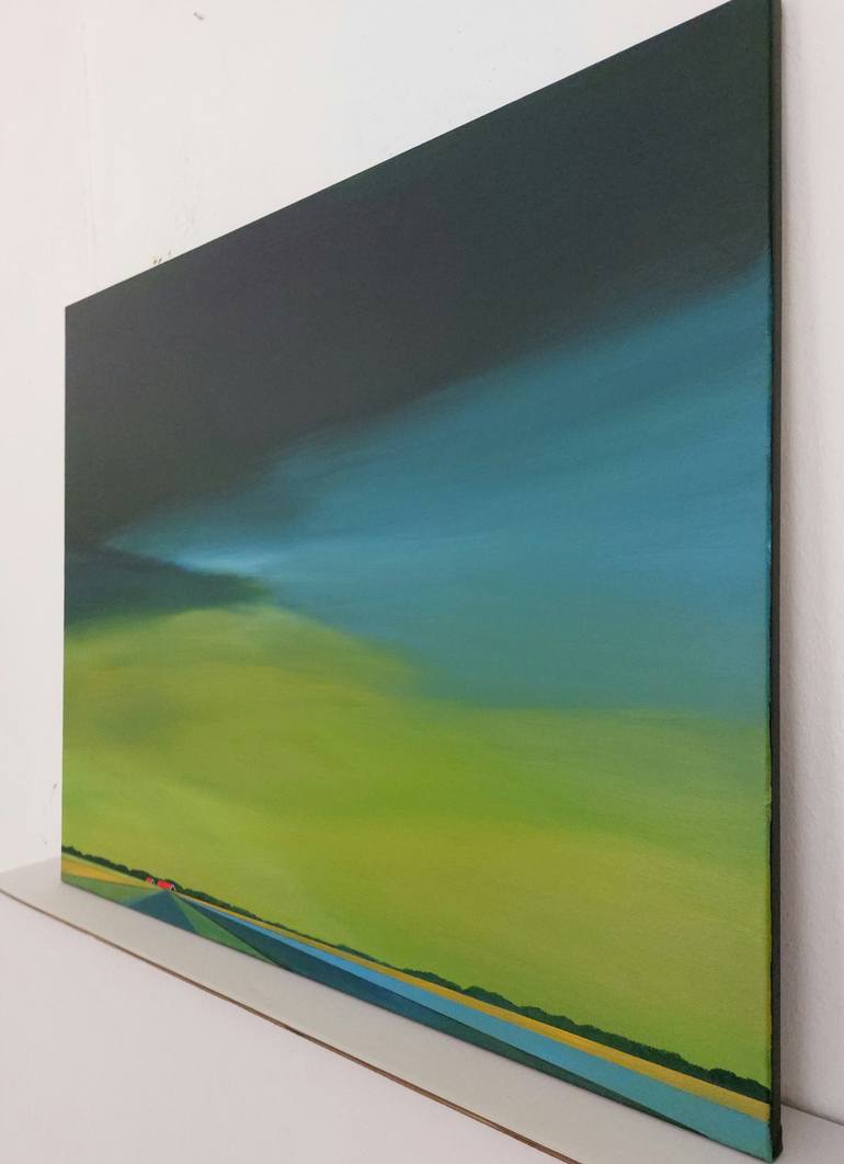 Original Fauvism Landscape Painting by Nelly Van Nieuwenhuijzen