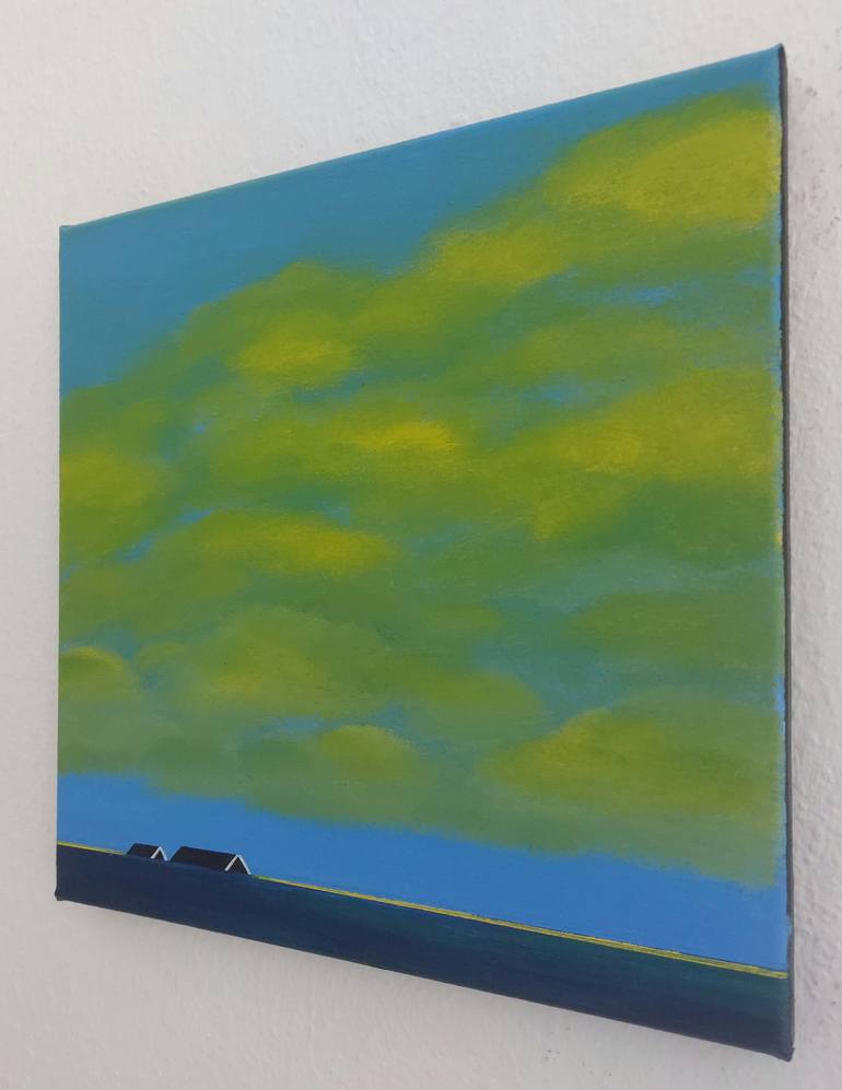 Original Minimalism Landscape Painting by Nelly Van Nieuwenhuijzen