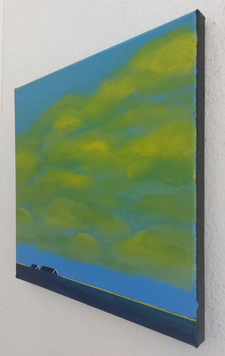 Original Minimalism Landscape Painting by Nelly Van Nieuwenhuijzen