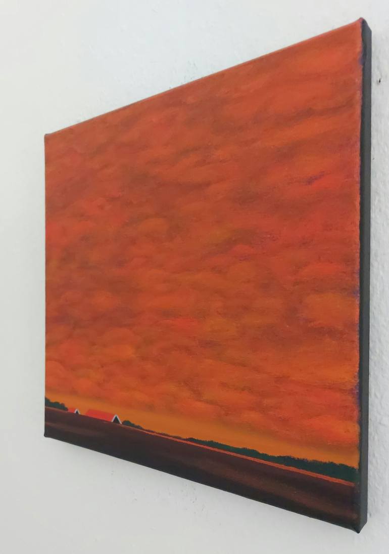 Original Modernism Landscape Painting by Nelly Van Nieuwenhuijzen