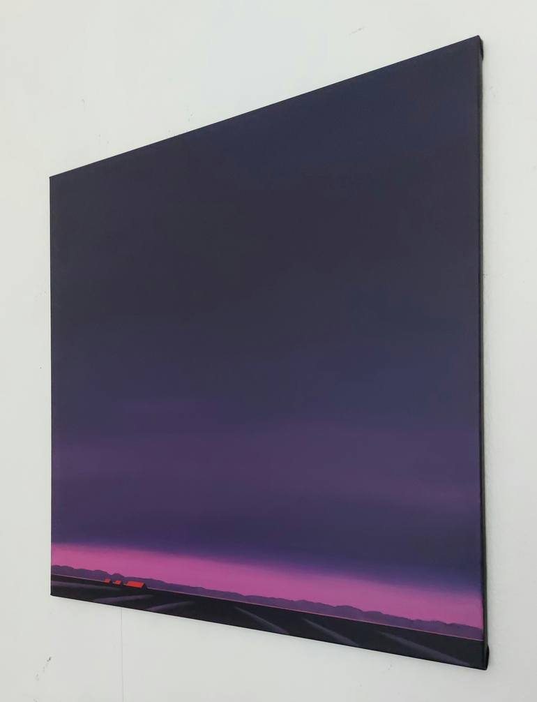 Original Minimalism Landscape Painting by Nelly Van Nieuwenhuijzen