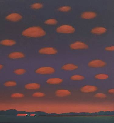 Original Surrealism Landscape Paintings by Nelly Van Nieuwenhuijzen