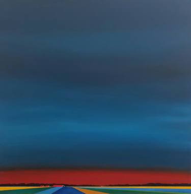 Original Minimalism Landscape Paintings by Nelly Van Nieuwenhuijzen