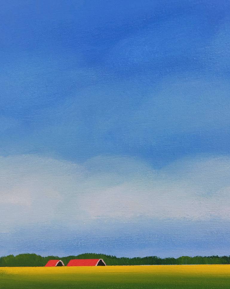 Original Impressionism Landscape Painting by Nelly Van Nieuwenhuijzen
