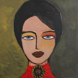 Girl with Zeelandic Necklace (2) by Nelly van Nieuwenhuijzen