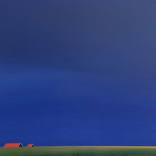 Red roofs, blue sky (April) by Nelly van Nieuwenhuijzen