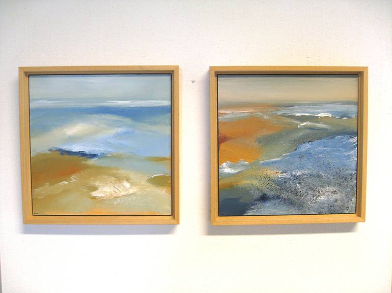 Original Beach Painting by Nelly van Nieuwenhuijzen