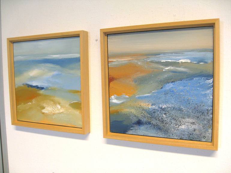 Original Modern Beach Painting by Nelly van Nieuwenhuijzen