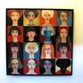 A modern harem, sirens of imagination...

These girls love to live in big cities... New York, London, Paris...etc. etc. They are doing what I would love to do.

A collage of 16 panels of 20x20cm on MDF
Total size 80x80cm

framed, ready to hang