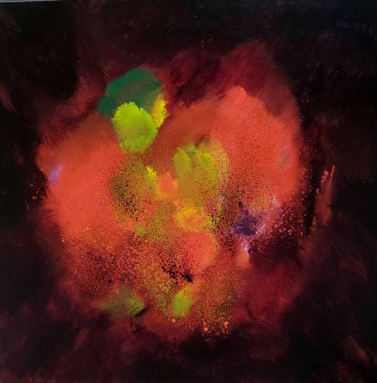 Original Modernism Abstract Painting by Nelly Van Nieuwenhuijzen