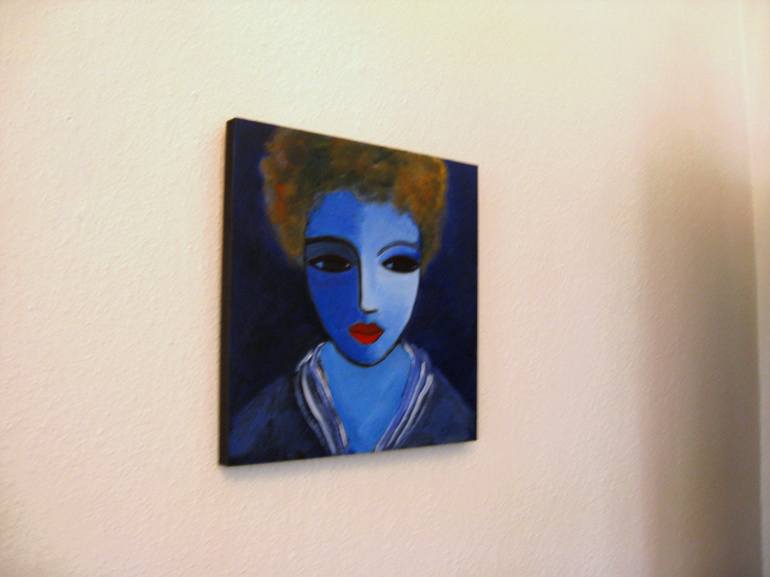 Original modern Portrait Painting by Nelly van Nieuwenhuijzen