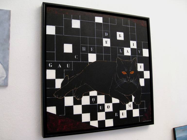 Original Modern Cats Painting by Nelly van Nieuwenhuijzen