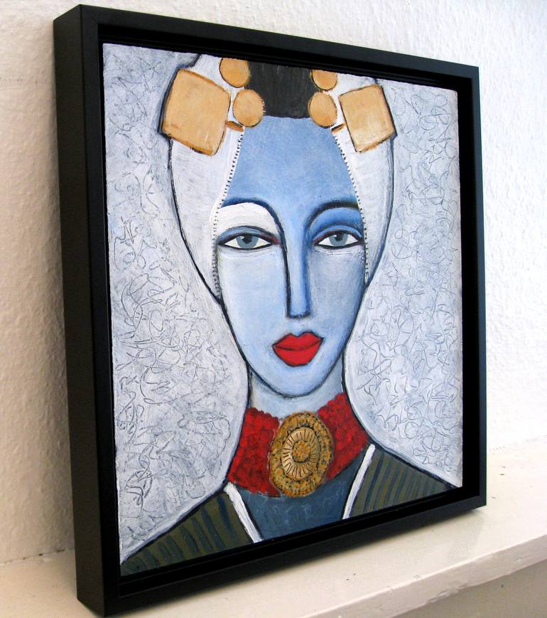 Original Modernism Women Painting by Nelly Van Nieuwenhuijzen