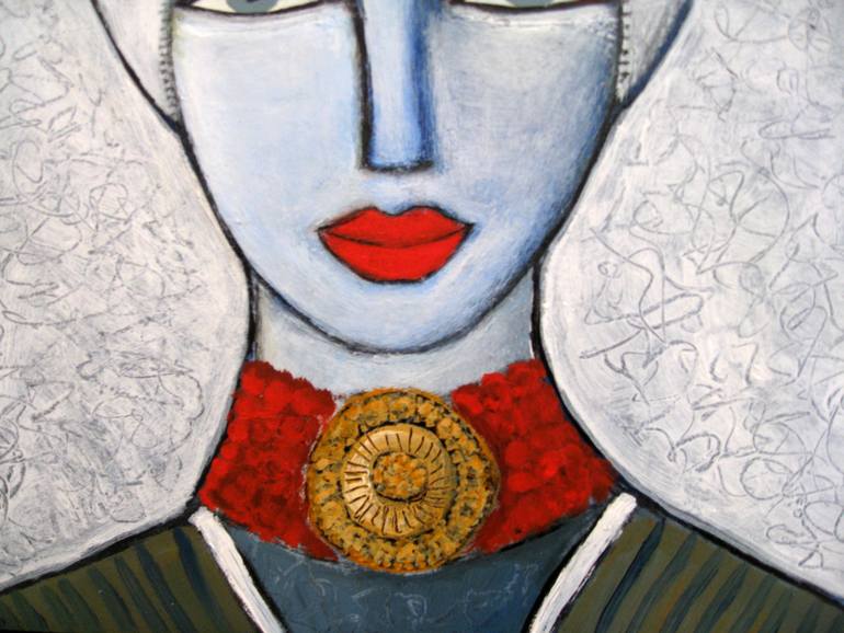 Original Modernism Women Painting by Nelly Van Nieuwenhuijzen