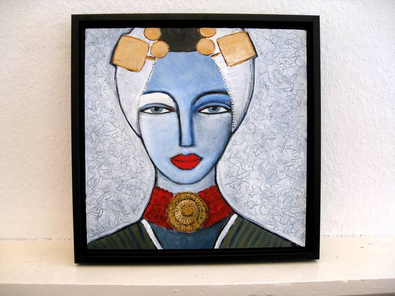 Original Modernism Women Painting by Nelly Van Nieuwenhuijzen