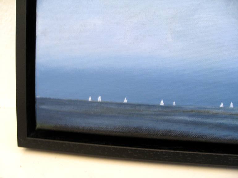 Original Modern Sailboat Painting by Nelly van Nieuwenhuijzen