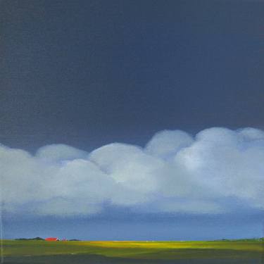 Saatchi Art Artist Nelly van Nieuwenhuijzen; Painting, “Dutch landscape, my polder in autumn” #art