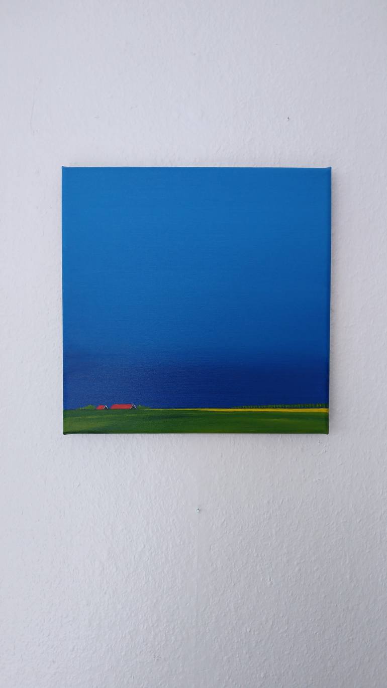 Original Minimalism Nature Painting by Nelly Van Nieuwenhuijzen