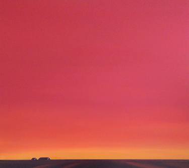 Saatchi Art Artist Nelly van Nieuwenhuijzen; Painting, “Glowing sunset (featured)” #art