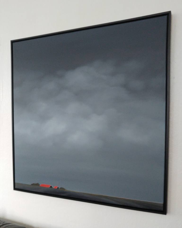 Original Minimalism Landscape Painting by Nelly Van Nieuwenhuijzen