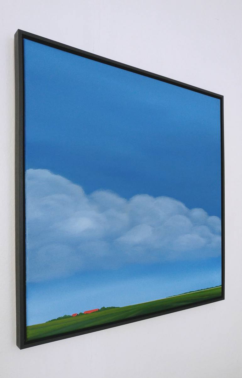 Original Minimalism Landscape Painting by Nelly Van Nieuwenhuijzen