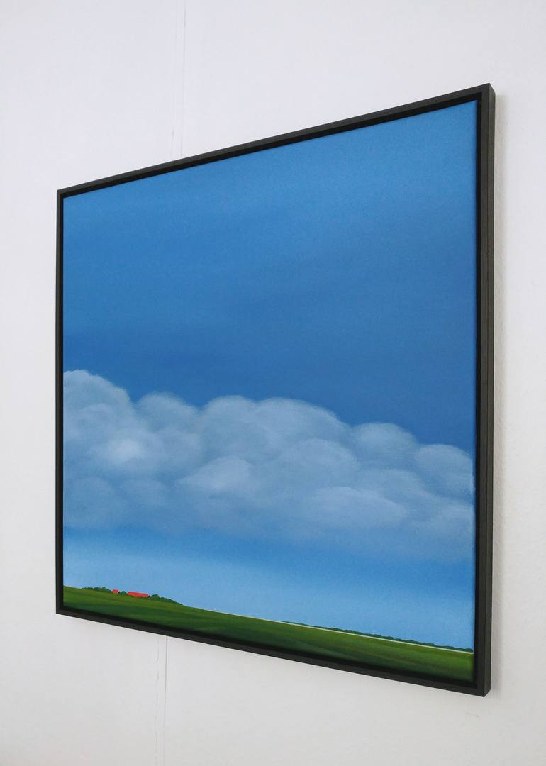 Original Minimalism Landscape Painting by Nelly Van Nieuwenhuijzen