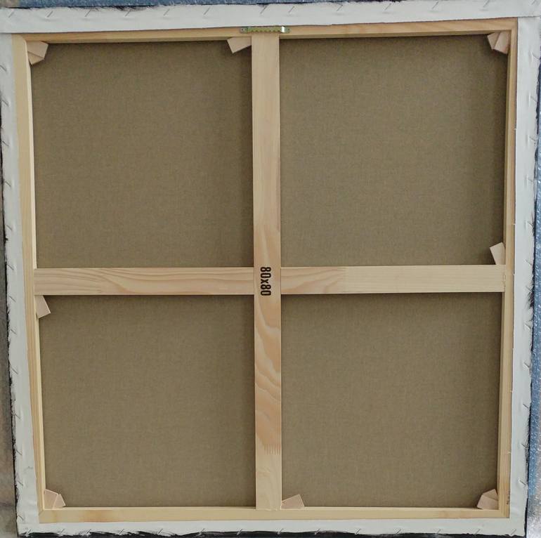 Original Minimalism Landscape Painting by Nelly Van Nieuwenhuijzen