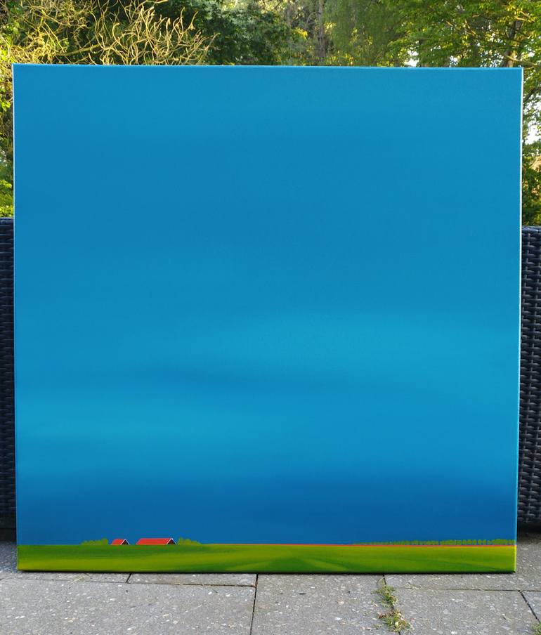 Original Minimalism Landscape Painting by Nelly Van Nieuwenhuijzen