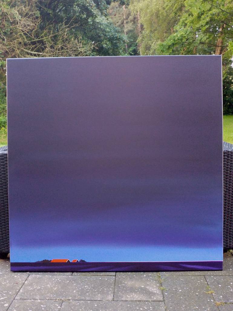 Original Minimalism Landscape Painting by Nelly Van Nieuwenhuijzen