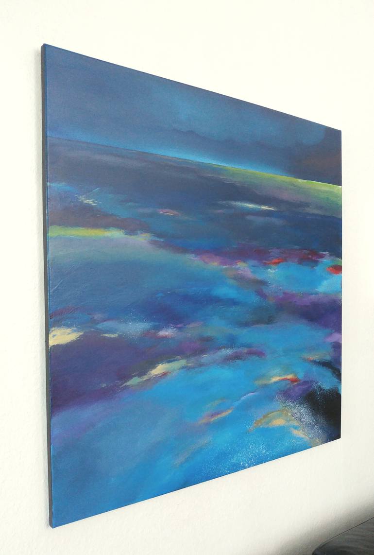 Original Abstract Expressionism Nature Painting by Nelly van Nieuwenhuijzen