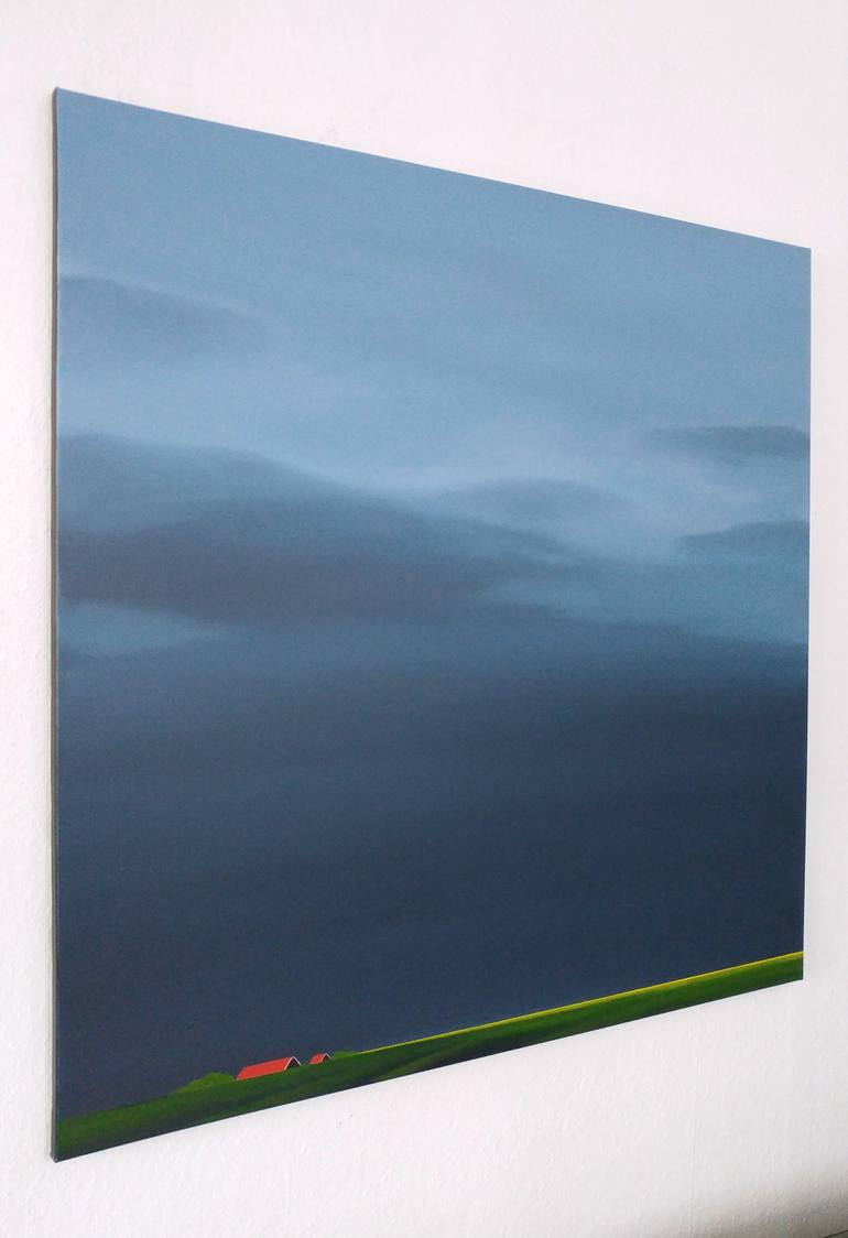 Original Minimalism Landscape Painting by Nelly van Nieuwenhuijzen