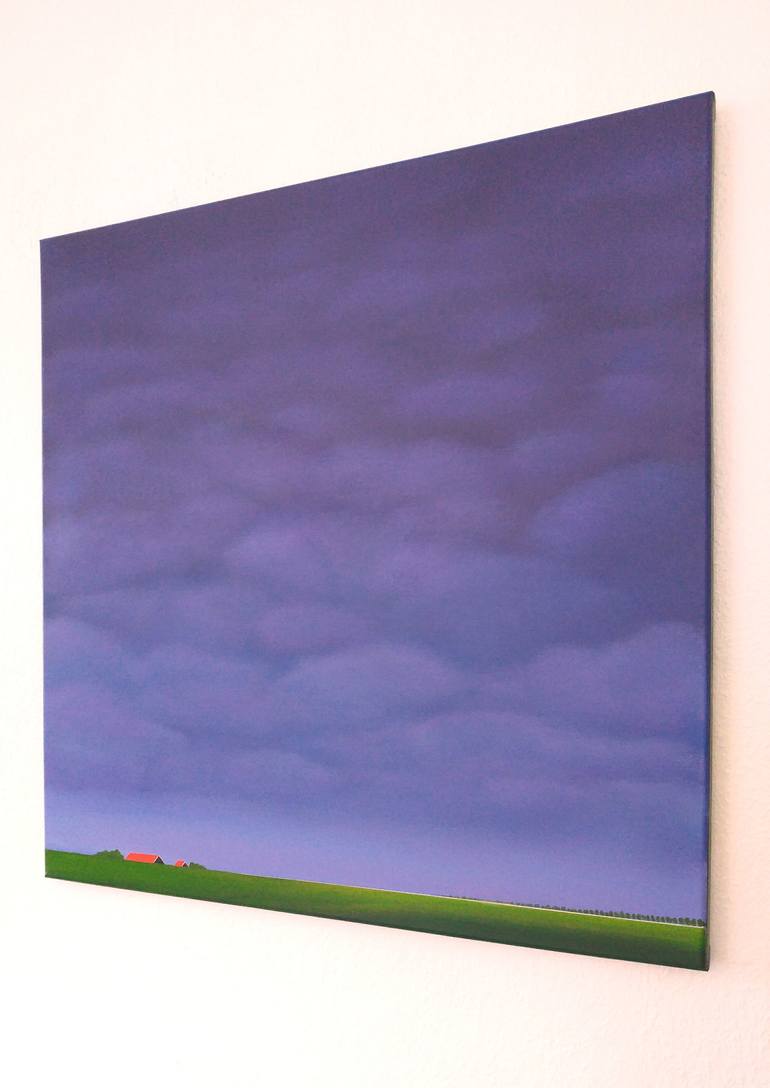 Original Minimalism Landscape Painting by Nelly Van Nieuwenhuijzen