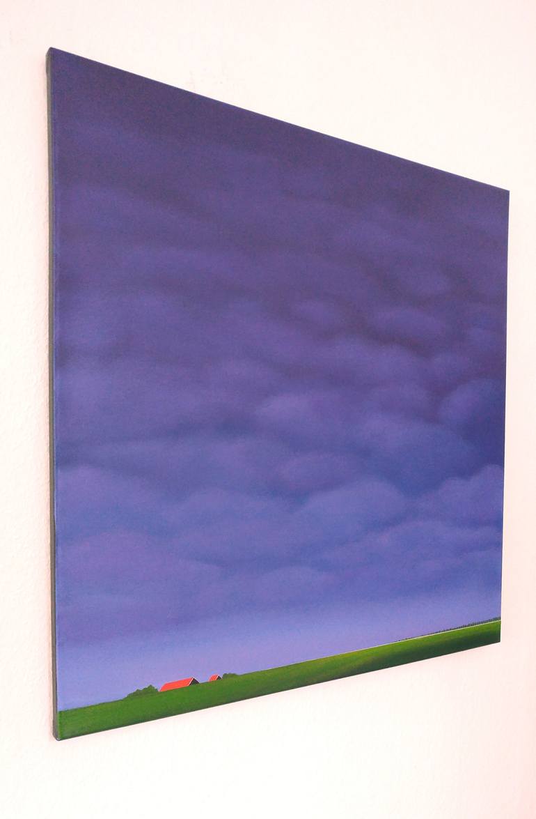 Original Minimalism Landscape Painting by Nelly Van Nieuwenhuijzen