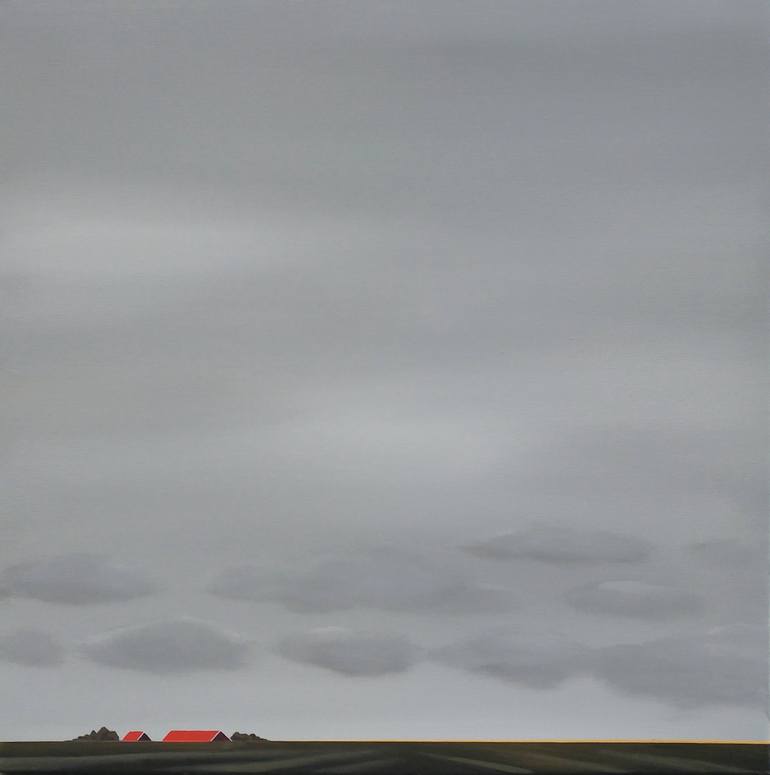 Print of Minimalism Landscape Paintings by Nelly Van Nieuwenhuijzen