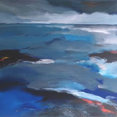 Original Abstract Expressionism Seascape Paintings by Nelly van Nieuwenhuijzen