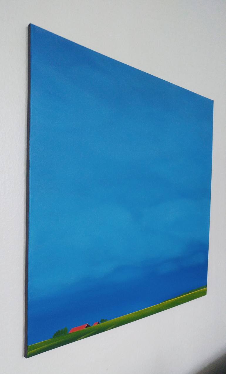 Original Minimalism Landscape Painting by Nelly van Nieuwenhuijzen