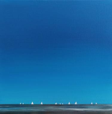 Print of Modern Sailboat Paintings by Nelly van Nieuwenhuijzen