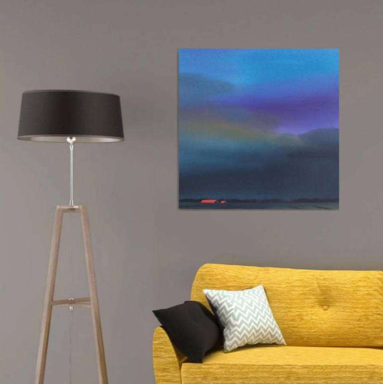 Original Modern Landscape Painting by Nelly Van Nieuwenhuijzen