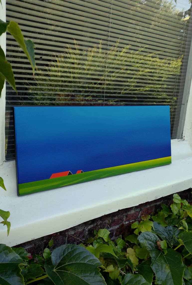 Original Minimalism Landscape Painting by Nelly van Nieuwenhuijzen