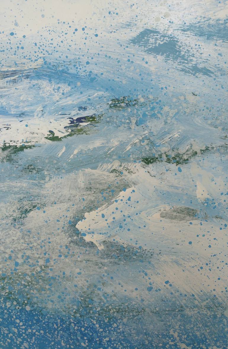 Original Impressionism Seascape Painting by Nelly Van Nieuwenhuijzen