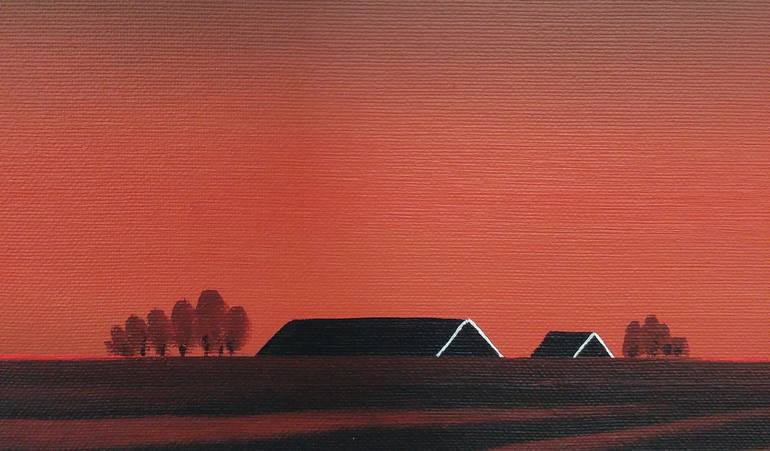 Original Modern Landscape Painting by Nelly van Nieuwenhuijzen