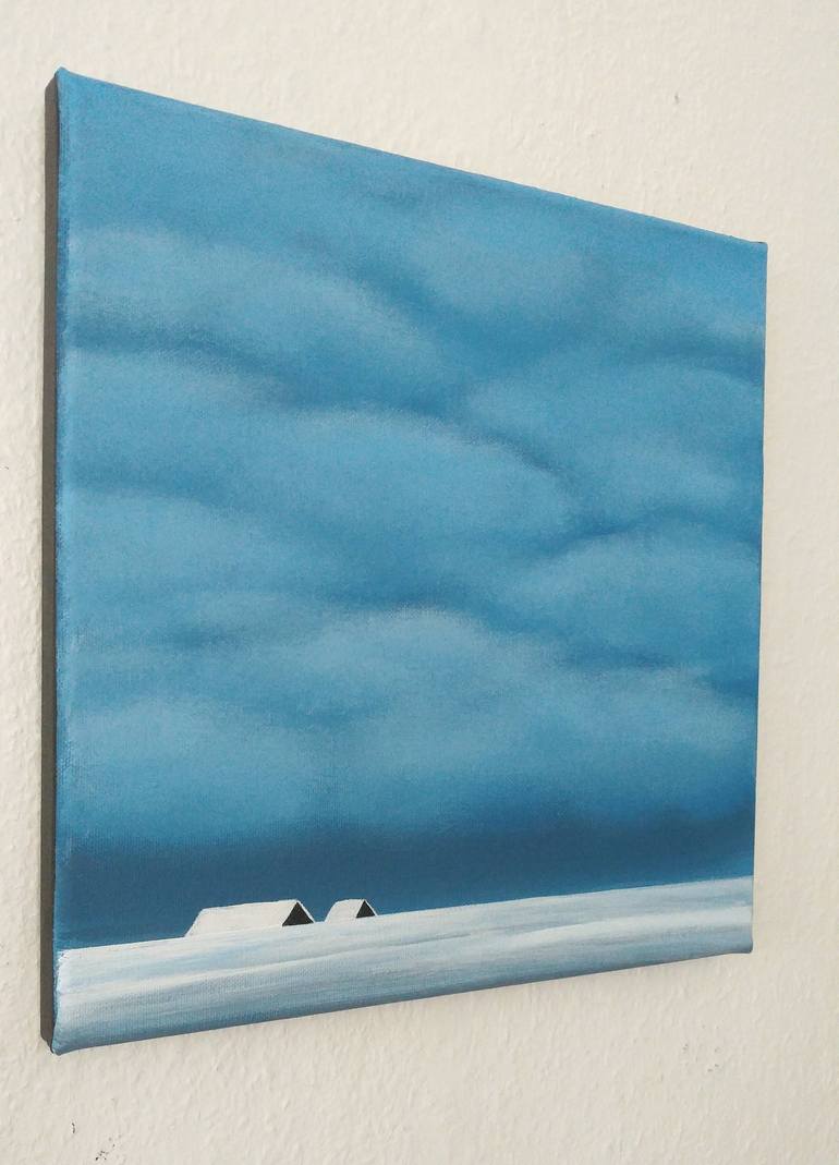 Original Minimalism Landscape Painting by Nelly van Nieuwenhuijzen