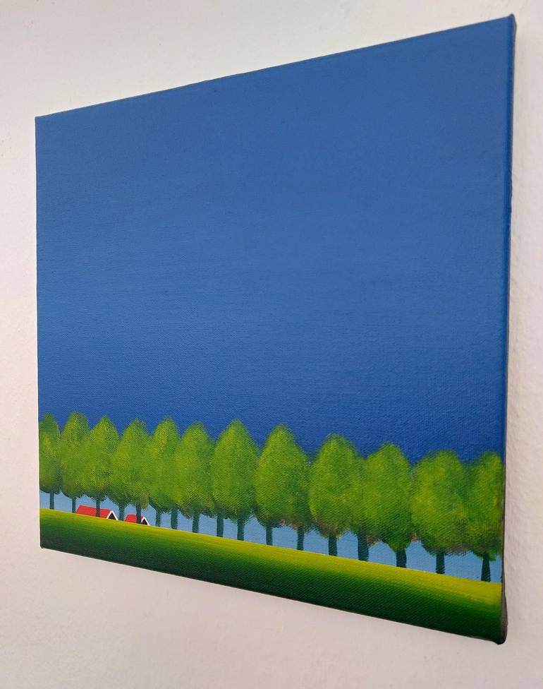 Original Minimalism Landscape Painting by Nelly van Nieuwenhuijzen